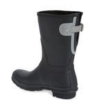 Hunter  Original Short Back Adjustable Rain‎ Boot, BLACK GRAY, Size 10, NWT Photo 8