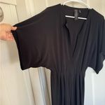 Norma Kamali  black v-neck short sleeve jumpsuit size small (36) Photo 10