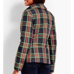 Talbots Plaid Tartan Ruffled Down Winter Coat XS Red Blue Green Photo 1