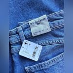 Free People #5 NWT Come As You Are Denim Maxi Skirt in Sapphire Blue With Slit Photo 6