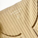 American Eagle Ribbed Knit Tan Sleeveless Mini Dress Size M Photo 2