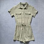 Forever 21 Gauzy Romper Size XS in Sage Green Photo 1