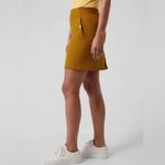 Athleta NWT Vienna Cargo Pocket Mini Skort in Gold Size 12 Photo 3