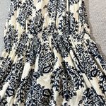 Target ⭐️Patrick Robinson for  Black White Paisley Print Smocked Dress Size Small Photo 1