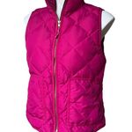 J.Crew Factory Hot Pink Down Filled Vest, Sz S Photo 2