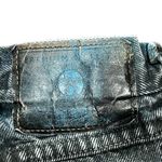 Wrangler Denim Jean Shorts Size 34" Cutoff Hand Painted Bleach Dyed Festival Photo 5