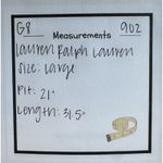 Lauren Ralph Lauren Pajama Womens Pink Green Striped Gown Long Sleeve Sleep Larg Size L Photo 6