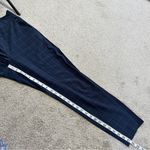 Athleta Women’s Brooklyn Textured Ankle Pants Pull On Travel Navy Windowpane 6 Photo 15