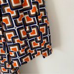 Jude Connally Megan Tunic Dress Orange Brown Navy Blue size medium Photo 4