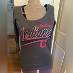 Campus Lifestyle MLB Cleveland Indians Womens 3/4 Sleeve  Graphic Shirt Size Women’s MEDIUM Photo 1