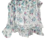 Lush Clothing Lush Pink Blue Floral Ruffle Tank Camisole size Large Cottagecore Spring Photo 5