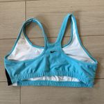 Nike Blue and White  Sports Bra Size Large Photo 4