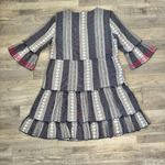 John Mark  Embroidered 3/4 Sleeve Tiered Dress 100% Cotton F32 Photo 4