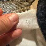 Lee Thrashed Bleach 90s Vintage Jeans 27β High Waisted Bootcut Dark Wash Denim Photo 11