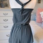 Xhilaration Romper Gray Knit Feminine Photo 6