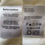 Reformation Giorgia Top Strapless Smocked Back White Floral Brocade Sz 6 Photo 6