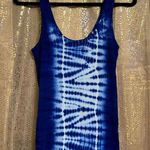 Victoria's Secret VS tee shop Victrorias Secret Blue Tie Dye Ribbed Stretchy Tank Top S/M Photo 1