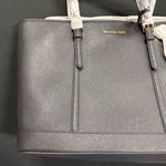 Michael Kors New Black Jet Set Travel Large Saffiano Leather Tote Bag Photo 1