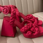 Circus by Sam Edelman Chunky Hot Pink Rope Heels Thick Platform Heel Barbie heels birthday chunky heels Photo 1