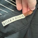 Alice + Olivia Striped Flare Mini Skirt Black/White Size 2 Photo 3