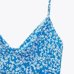 ZARA Blue Floral Sundress Photo 1
