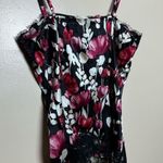 White House | Black Market SALE! Black Floral WHBM Lace Silk Cami Size S EUC Photo 3