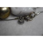 Lydell NYC Vintage Chunky Polished Stone/Beaded Silver Tone Snake Chain Necklace Photo 2