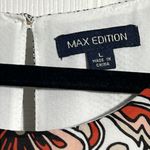 Max edition  Women’s White Panel Print Sleeveless Top - Size Large Photo 3