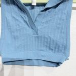 Free People  Blue Polo Tank Sz XS Photo 2