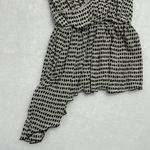 ZARA NEW Black White ASYMMETRICAL POLKA DOT TOP Straps Size M Photo 4