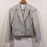 EXPRESS  striped cropped blazer Photo 0