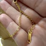 Gold Plated Clover GREEN Necklace 5 Petals Unisex Womens Mens Photo 6