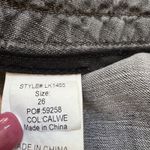 Level 99 Anthropologie Shorts Gray Linen Button Front Pockets Women's Size 26 Photo 6