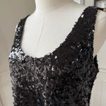 ZARA NWT  Knit Black Sequin Tank Top S Photo 1