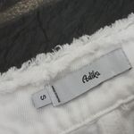 Adika  White Beware I Walk My Talk Frayed Hem Jeans SIZE S Photo 2