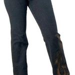Vintage Y2k Olsen Flared Jeans Embroidered Applique High Rise Rigid Denim 27/ 6 Blue Photo 0