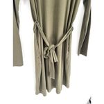 Modern Ambition Women's SZ MED Crew Neck Ribbed Dress Grean Tea Leaf Long Sleeve Green Photo 1