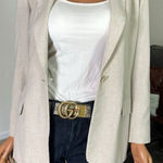 Pendleton Vtg Linen Mix Blazer Jacket 6 Beige Country Western Office Capsule USA Photo 0