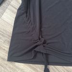 Jason Wu Black Long Sleeve Blouse with Tie Large Stretchy Womens Elegant Top Photo 4