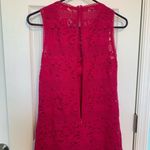 Ralph Lauren Lauren Size 6 Hot Pink Lace Shift Mini Dress Photo 4
