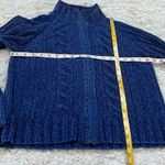 Evan Picone  Soft Knit Full Zip Long Sleeve Cardigan Sweater Vintage Blue Small Photo 5