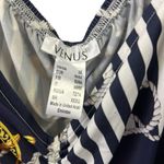 Venus  Nautical Ruching Tankini Swim Tank Top Navy White and Gold Plus Size 3X Photo 7