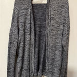 Athleta Open Front Knit Cardigan Shrug Sweater Black Gray White EUC Size Medium Photo 0