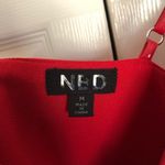 NBD Red Pleather  Mini Dress Size M Photo 4