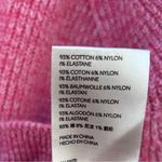 Free People  Pink Cropped Mock Neck Sweater Small Photo 3