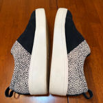 Toms  Amber Black Suede Mini Cheetah Slip-On Ortholite Insole‎ Sneakers Size 9 Photo 4