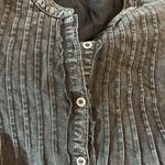 NWT Day and Moon washed black puff sleeve button up dress Sz M Size M Photo 4