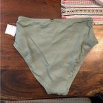 Catherine Malandrino  Bikini Bottom Swim High‎ Waisted Olive Green NWT Size S Photo 2