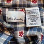 Bobbie & Brooks Bobbie Brooks Vintage Maple Leaf Blue Plaid Button Front shirt Large Photo 5