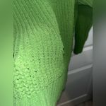 Aerie Sage Green Soft Velour Textured Knit Turtleneck Sweater - Size Medium Photo 12